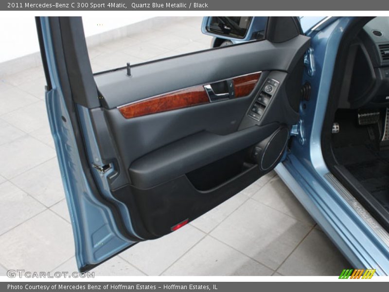 Quartz Blue Metallic / Black 2011 Mercedes-Benz C 300 Sport 4Matic