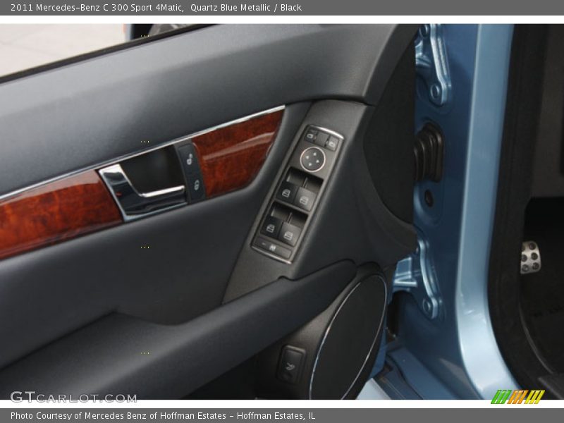 Quartz Blue Metallic / Black 2011 Mercedes-Benz C 300 Sport 4Matic