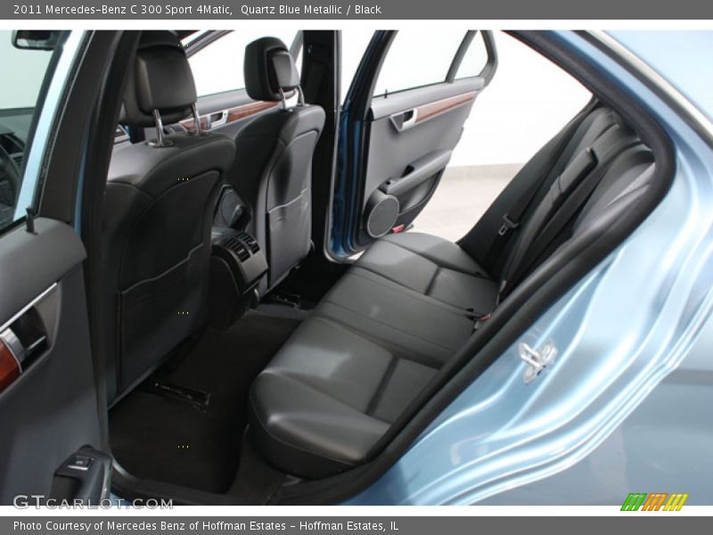 Quartz Blue Metallic / Black 2011 Mercedes-Benz C 300 Sport 4Matic