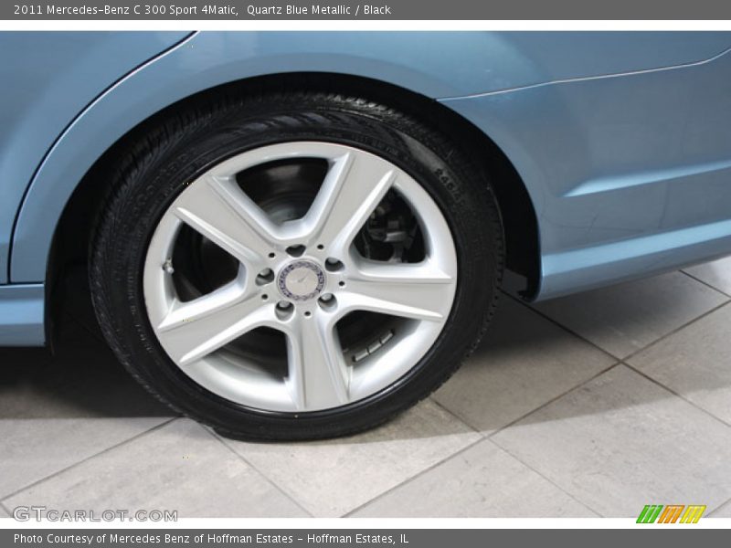 Quartz Blue Metallic / Black 2011 Mercedes-Benz C 300 Sport 4Matic
