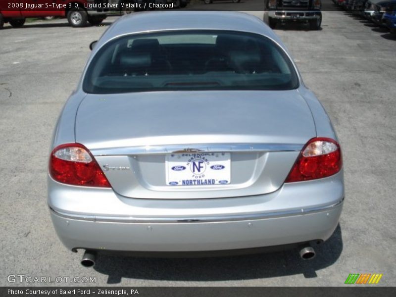 Liquid Silver Metallic / Charcoal 2008 Jaguar S-Type 3.0