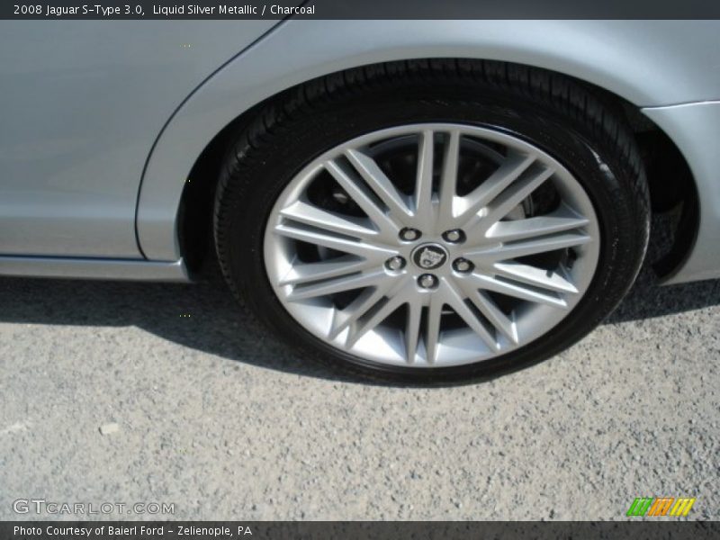 Liquid Silver Metallic / Charcoal 2008 Jaguar S-Type 3.0