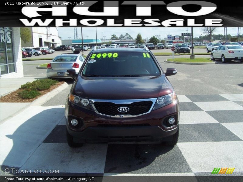 Dark Cherry / Black 2011 Kia Sorento EX V6