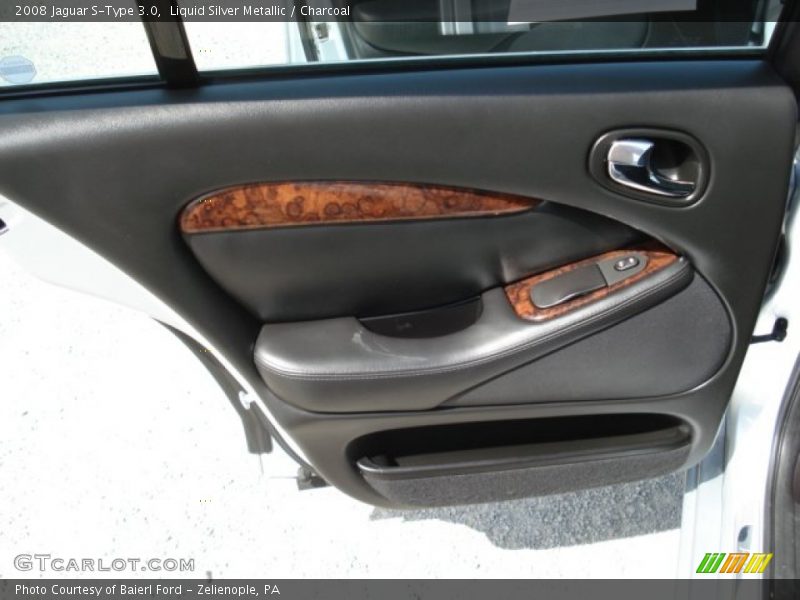 Liquid Silver Metallic / Charcoal 2008 Jaguar S-Type 3.0