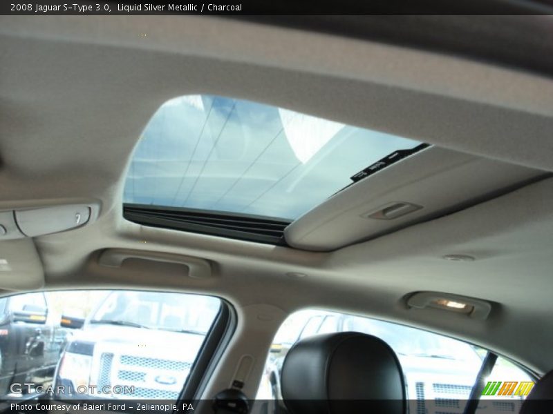 Liquid Silver Metallic / Charcoal 2008 Jaguar S-Type 3.0