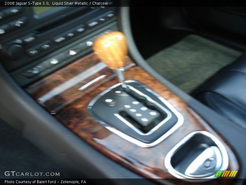 Liquid Silver Metallic / Charcoal 2008 Jaguar S-Type 3.0