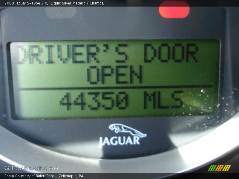 Liquid Silver Metallic / Charcoal 2008 Jaguar S-Type 3.0