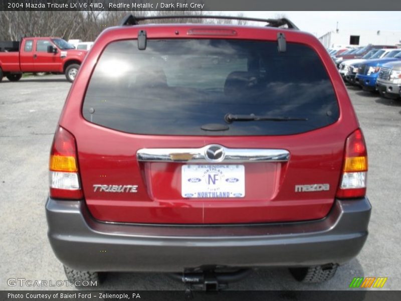 Redfire Metallic / Dark Flint Grey 2004 Mazda Tribute LX V6 4WD