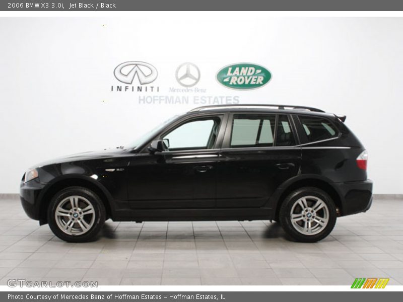 Jet Black / Black 2006 BMW X3 3.0i