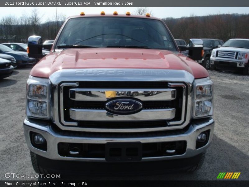 Vermillion Red / Steel 2012 Ford F350 Super Duty XLT SuperCab 4x4