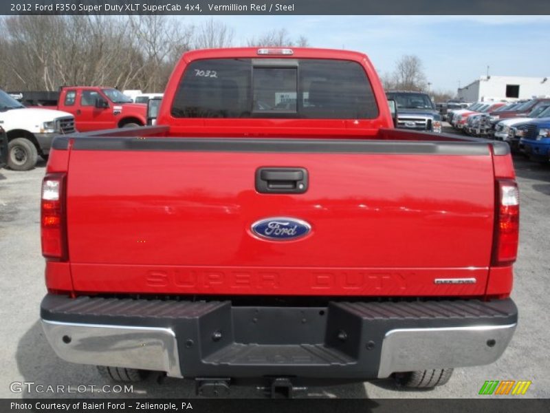 Vermillion Red / Steel 2012 Ford F350 Super Duty XLT SuperCab 4x4