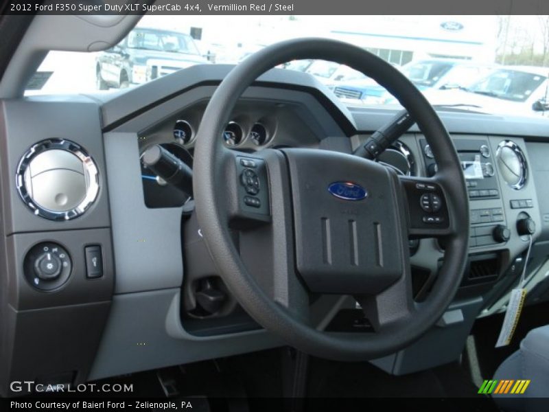 Vermillion Red / Steel 2012 Ford F350 Super Duty XLT SuperCab 4x4