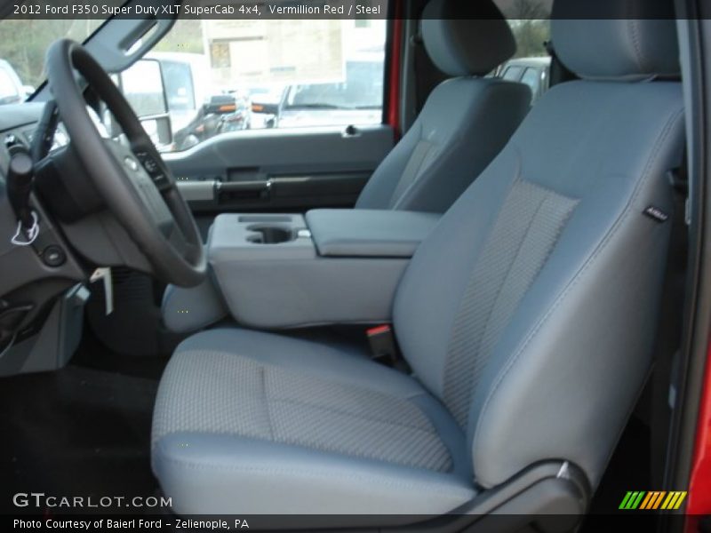 Vermillion Red / Steel 2012 Ford F350 Super Duty XLT SuperCab 4x4