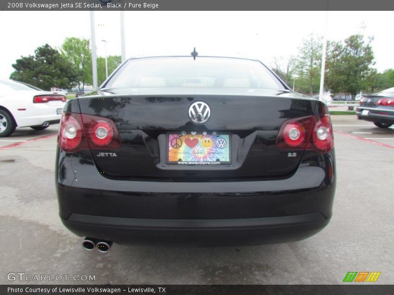 Black / Pure Beige 2008 Volkswagen Jetta SE Sedan