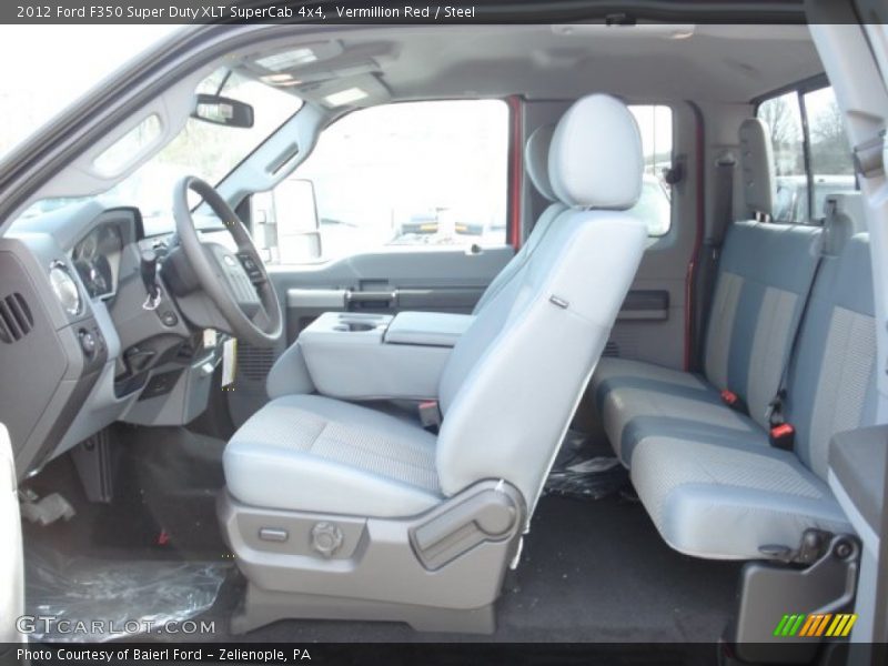  2012 F350 Super Duty XLT SuperCab 4x4 Steel Interior
