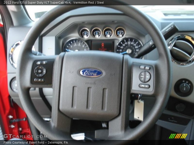  2012 F350 Super Duty XLT SuperCab 4x4 Steering Wheel