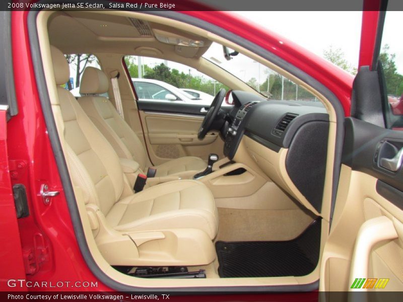 Salsa Red / Pure Beige 2008 Volkswagen Jetta SE Sedan