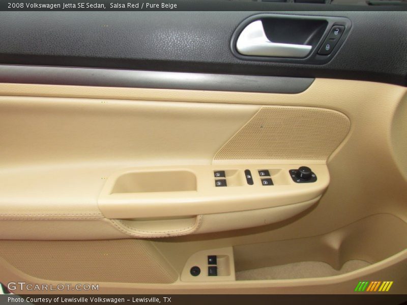 Salsa Red / Pure Beige 2008 Volkswagen Jetta SE Sedan