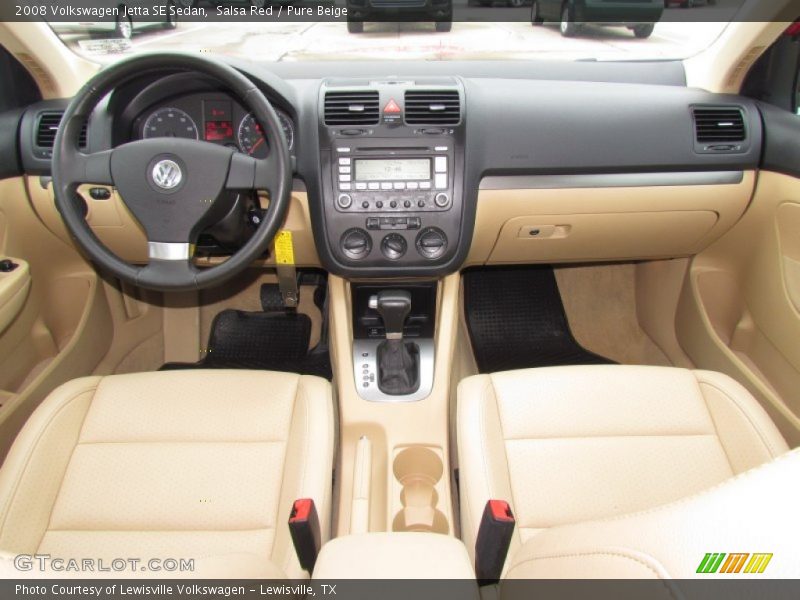 Salsa Red / Pure Beige 2008 Volkswagen Jetta SE Sedan