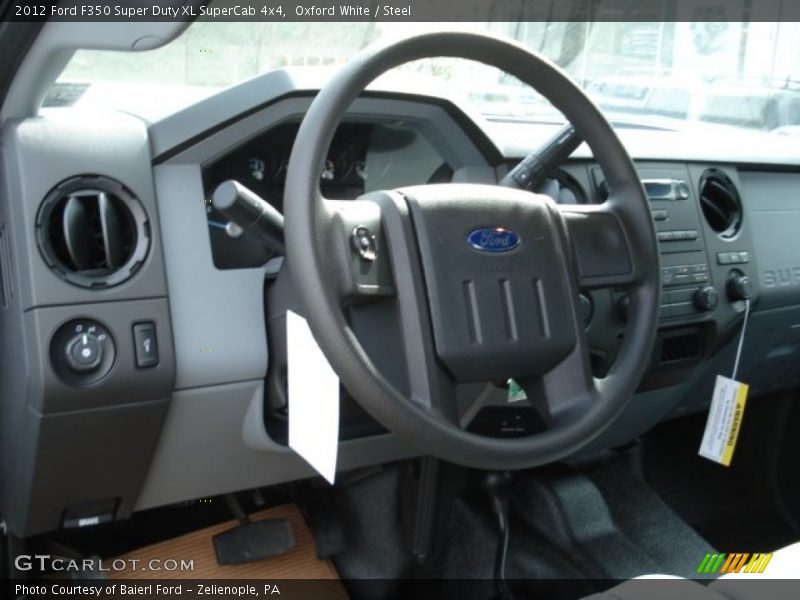 Oxford White / Steel 2012 Ford F350 Super Duty XL SuperCab 4x4