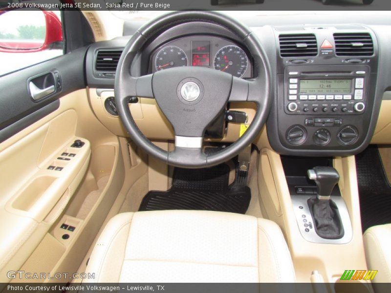 Salsa Red / Pure Beige 2008 Volkswagen Jetta SE Sedan