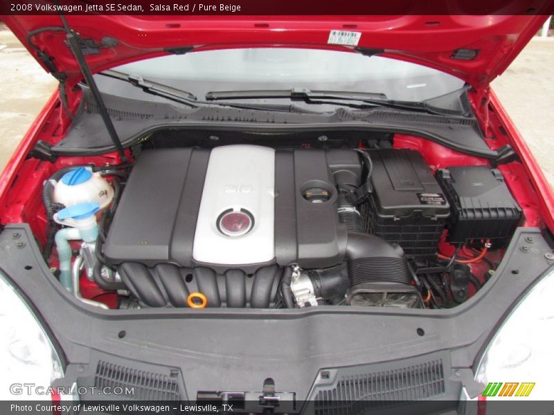 Salsa Red / Pure Beige 2008 Volkswagen Jetta SE Sedan