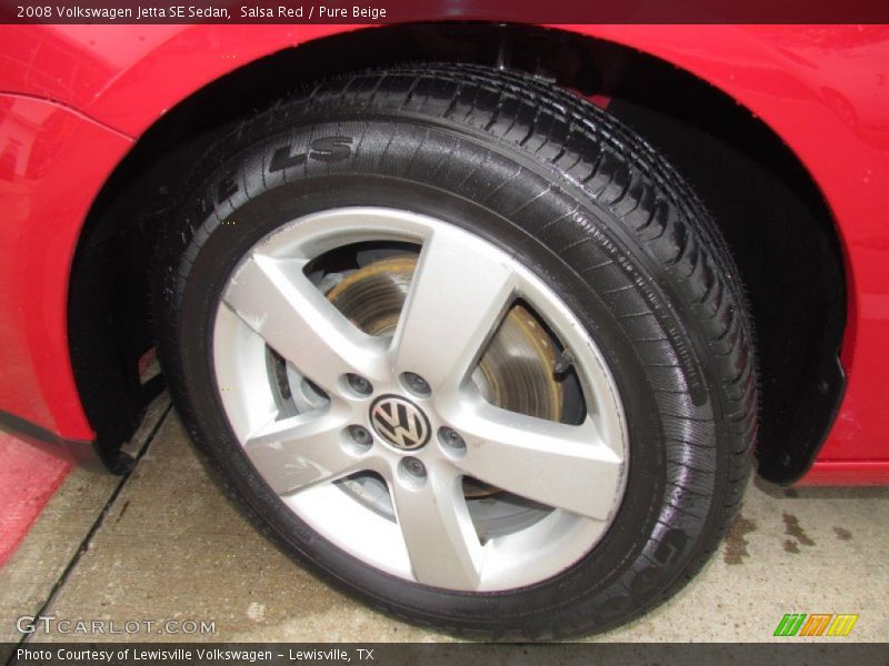 Salsa Red / Pure Beige 2008 Volkswagen Jetta SE Sedan