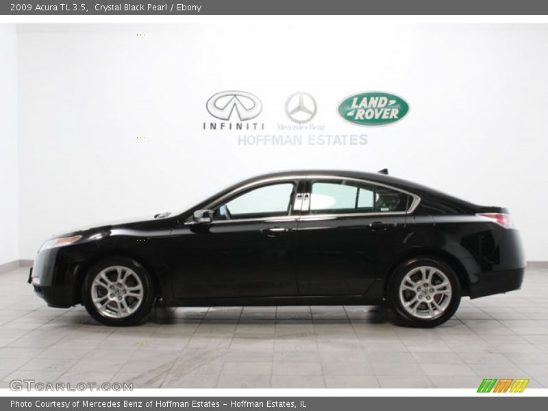 Crystal Black Pearl / Ebony 2009 Acura TL 3.5