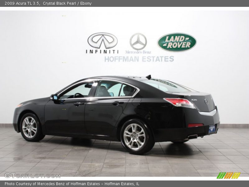 Crystal Black Pearl / Ebony 2009 Acura TL 3.5