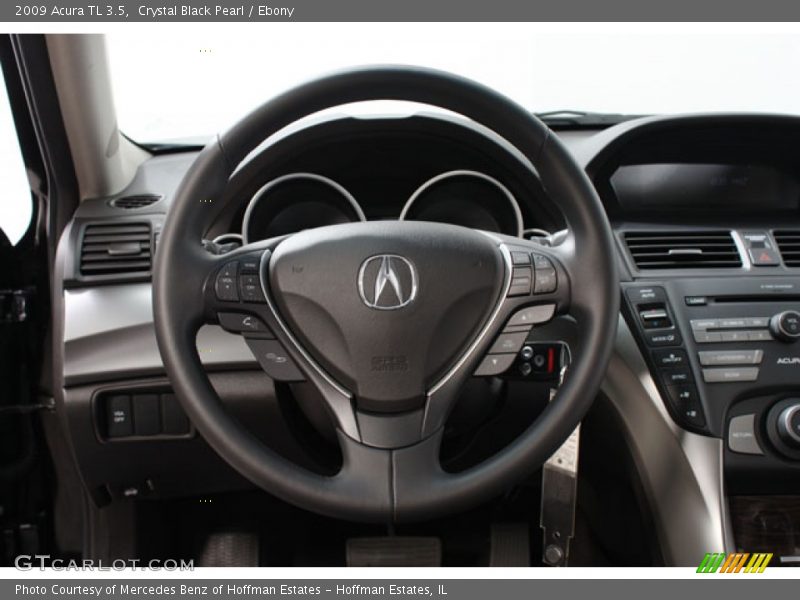 Crystal Black Pearl / Ebony 2009 Acura TL 3.5