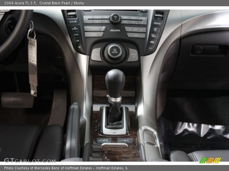 Crystal Black Pearl / Ebony 2009 Acura TL 3.5