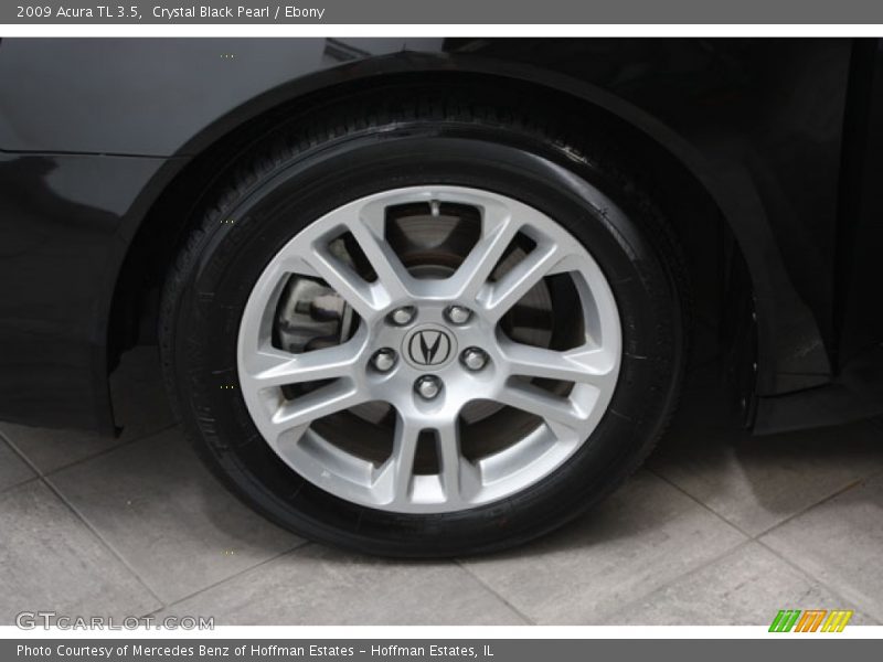 Crystal Black Pearl / Ebony 2009 Acura TL 3.5