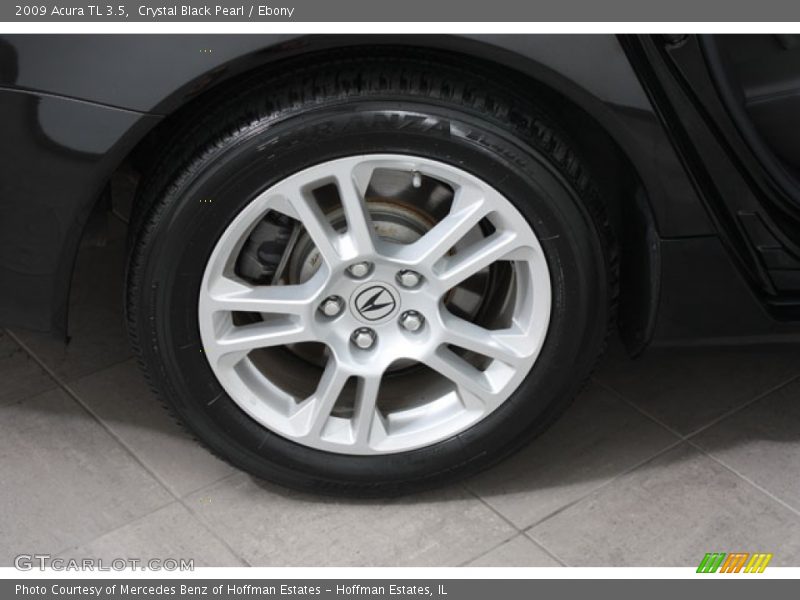 Crystal Black Pearl / Ebony 2009 Acura TL 3.5