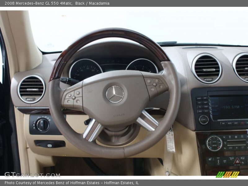 Black / Macadamia 2008 Mercedes-Benz GL 550 4Matic