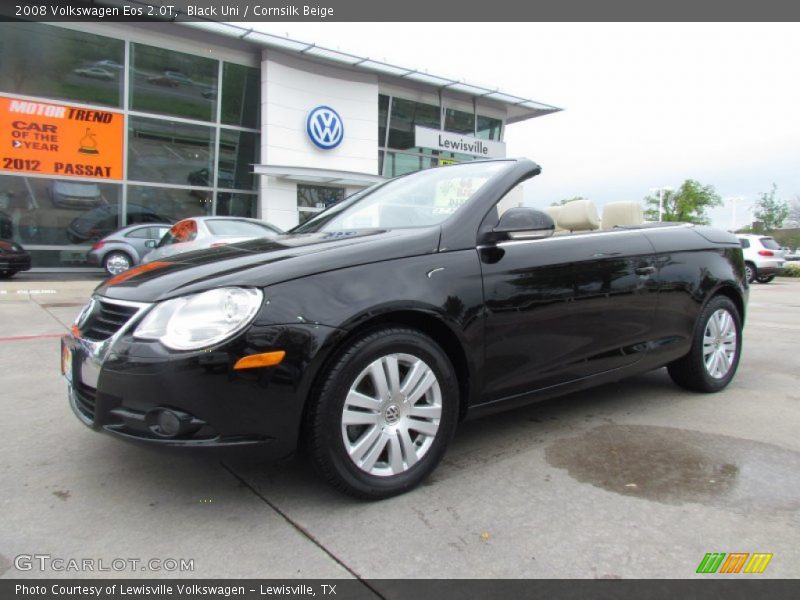 Black Uni / Cornsilk Beige 2008 Volkswagen Eos 2.0T