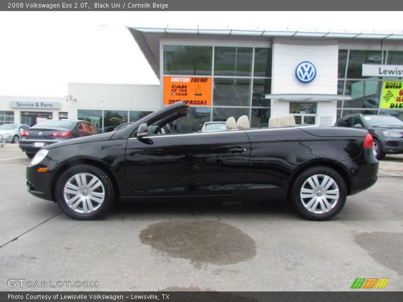 Black Uni / Cornsilk Beige 2008 Volkswagen Eos 2.0T