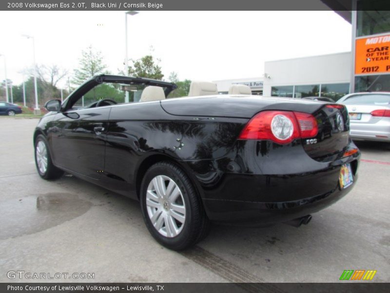Black Uni / Cornsilk Beige 2008 Volkswagen Eos 2.0T