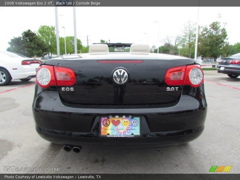 Black Uni / Cornsilk Beige 2008 Volkswagen Eos 2.0T