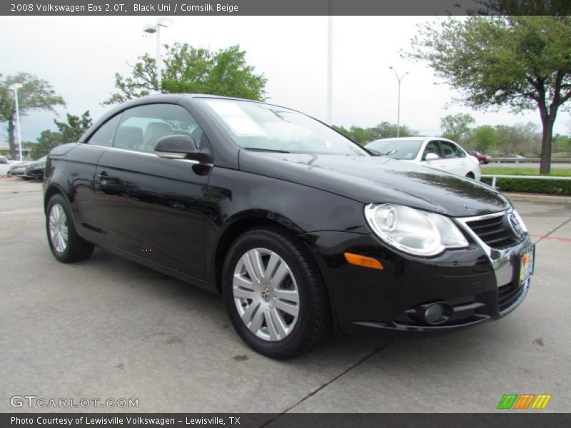 Black Uni / Cornsilk Beige 2008 Volkswagen Eos 2.0T