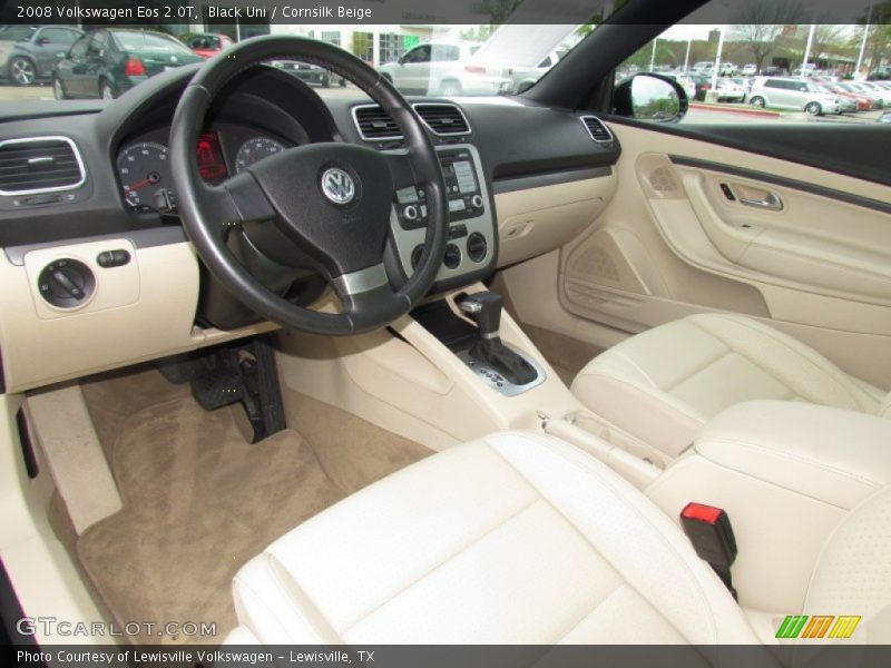 Black Uni / Cornsilk Beige 2008 Volkswagen Eos 2.0T