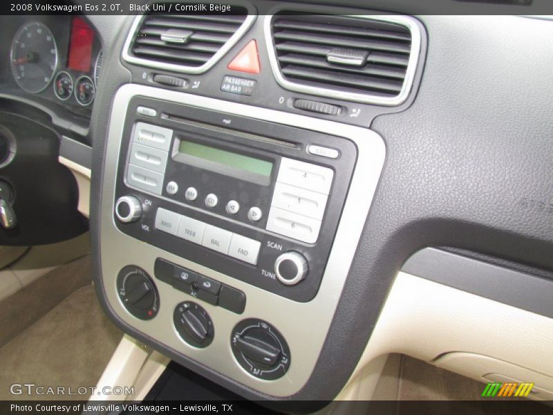 Black Uni / Cornsilk Beige 2008 Volkswagen Eos 2.0T