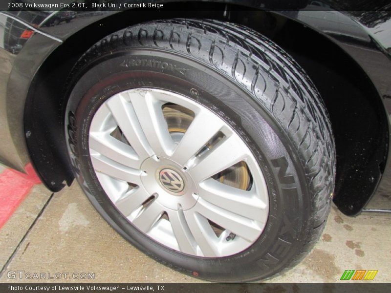 Black Uni / Cornsilk Beige 2008 Volkswagen Eos 2.0T