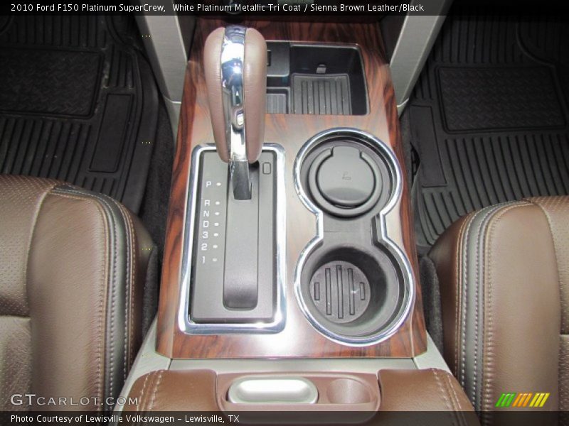White Platinum Metallic Tri Coat / Sienna Brown Leather/Black 2010 Ford F150 Platinum SuperCrew