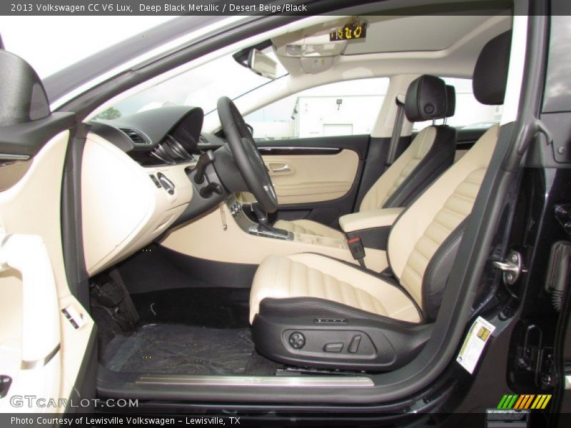  2013 CC V6 Lux Desert Beige/Black Interior