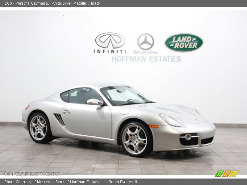 Arctic Silver Metallic / Black 2007 Porsche Cayman S