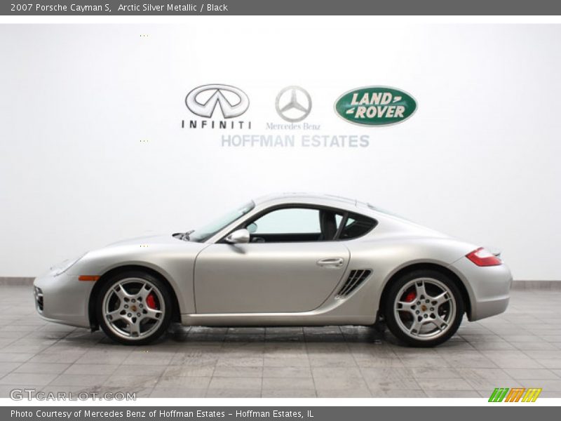 Arctic Silver Metallic / Black 2007 Porsche Cayman S