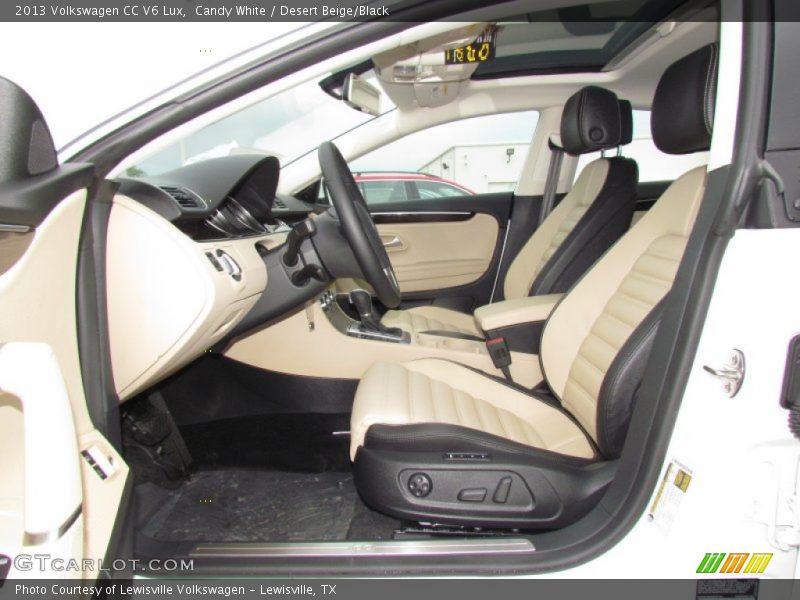  2013 CC V6 Lux Desert Beige/Black Interior