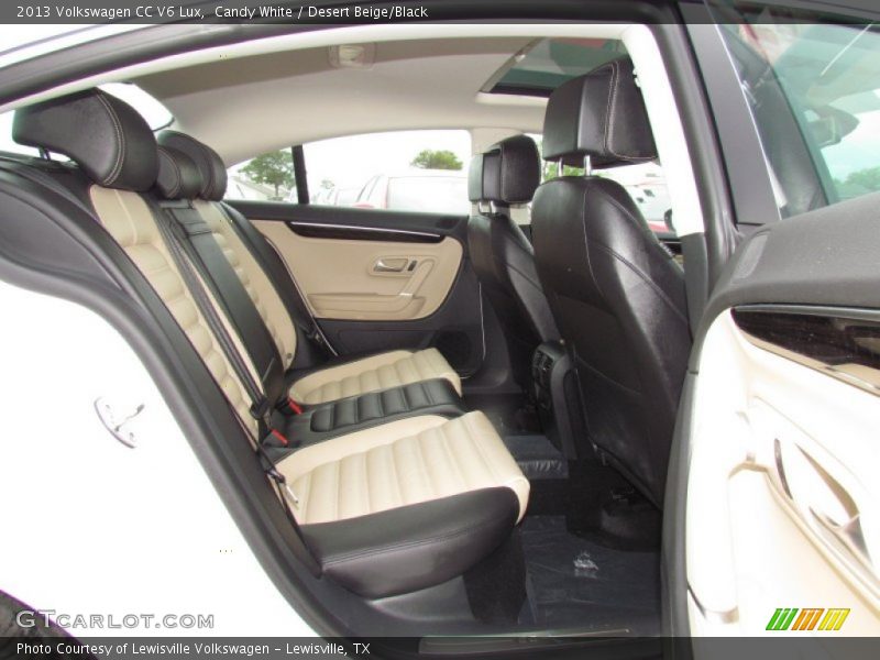  2013 CC V6 Lux Desert Beige/Black Interior