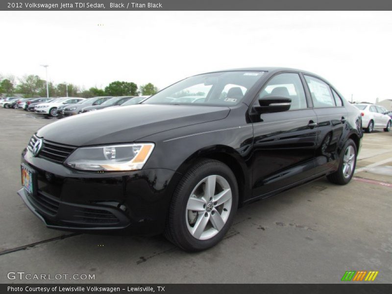 Black / Titan Black 2012 Volkswagen Jetta TDI Sedan