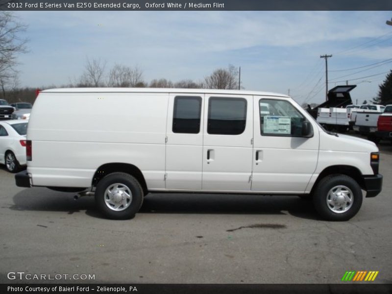 Oxford White / Medium Flint 2012 Ford E Series Van E250 Extended Cargo